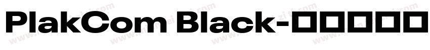 PlakCom Black字体转换